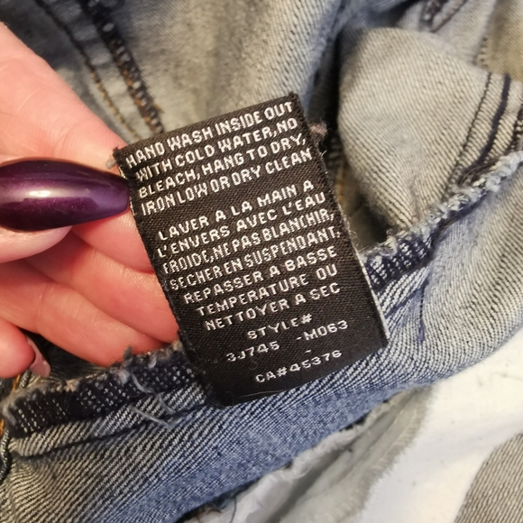 Liquid X Studded Distressed Moto Denim Jacket - Sm - Picture 9 of 9